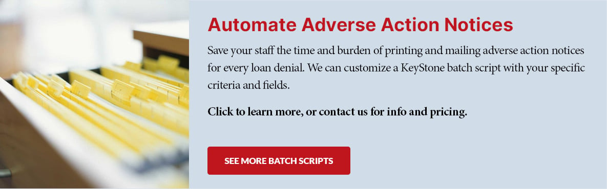 Automate Adverse Action Notices