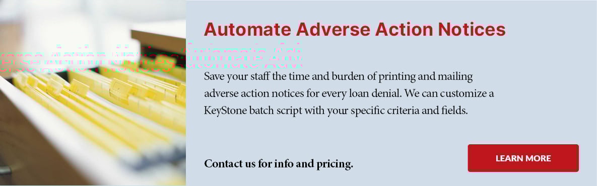 Automate Adverse Action Notices